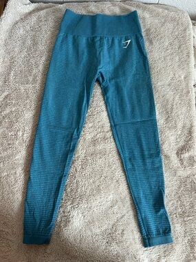 Gymshark Kids Teal Seamless High-Waist Leggings